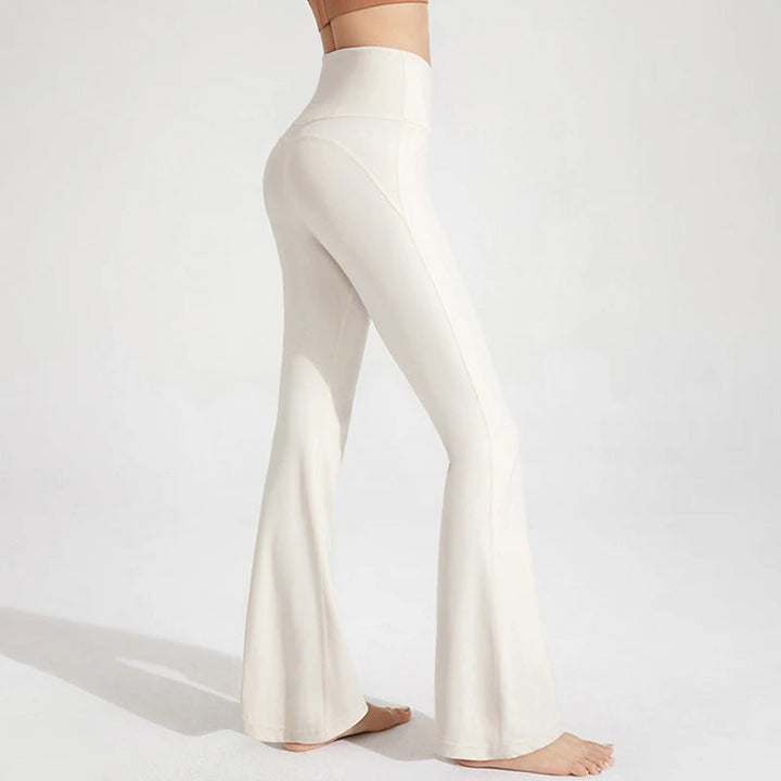 Naked High Waisted Waist Cinching Hip Lifting Fitness Exercise Elastic Bell Bottom Pants Women Casual Outdoor Running Yoga Pants ATFH