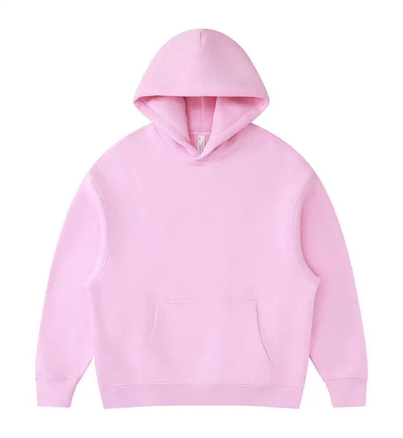 01 400GSM Hoodies Basic Fleece 20+ Colors Men Women Long Sleeve Oversized Hooded  Wholesale Sportswear Soft Unisex Jogging - ATFH
