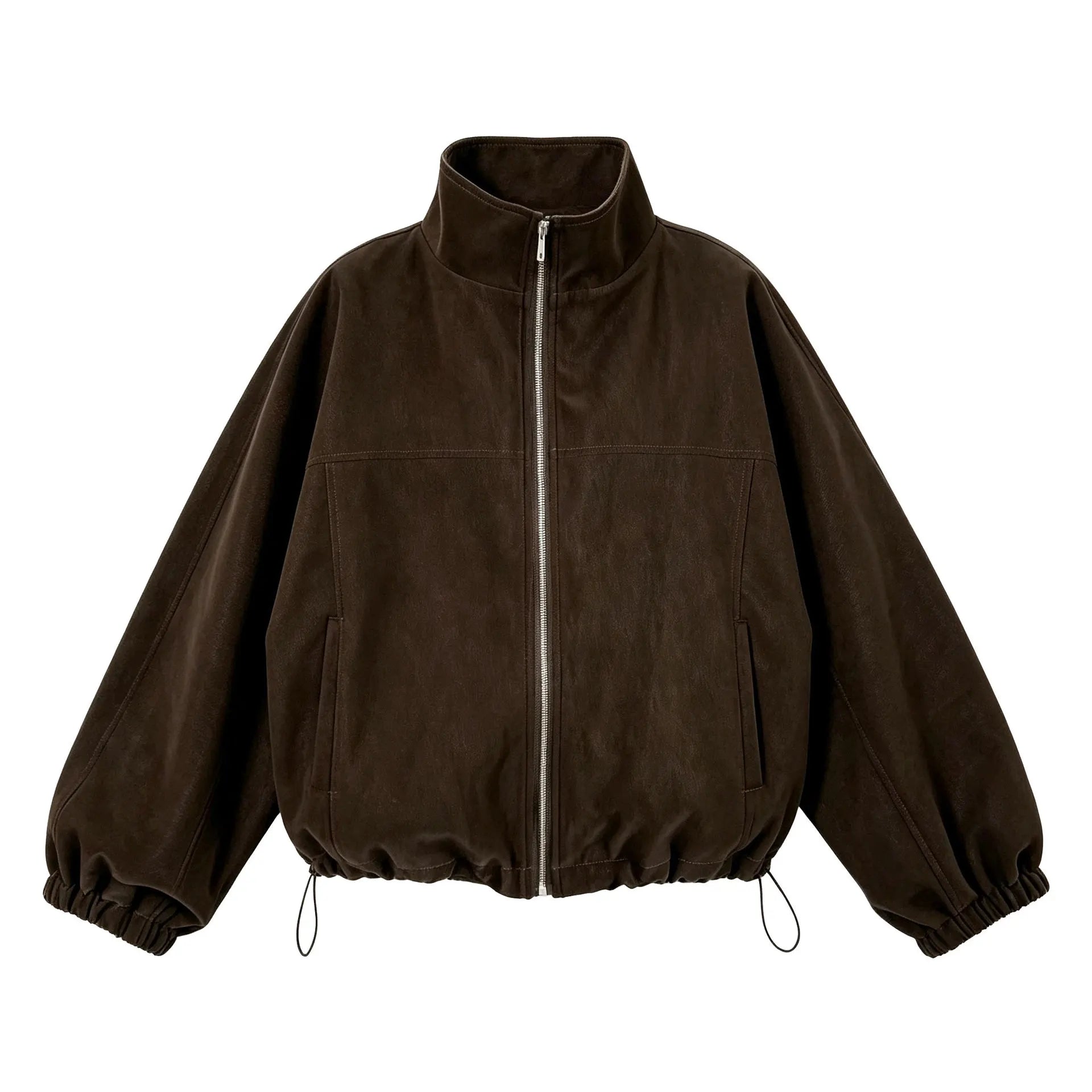 Women Suede Pu Leather Cool Jacket Coat Fashion Classic Brown Color Jacket Femme Casaco Abrigo Streetwear