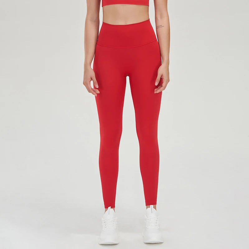 TRY TO BN Gym Leggings Yoga Pants Women Sports Fitness Naked Feeling High Waist Elastic Workout Push Up Leggings Tights Women - ATFH