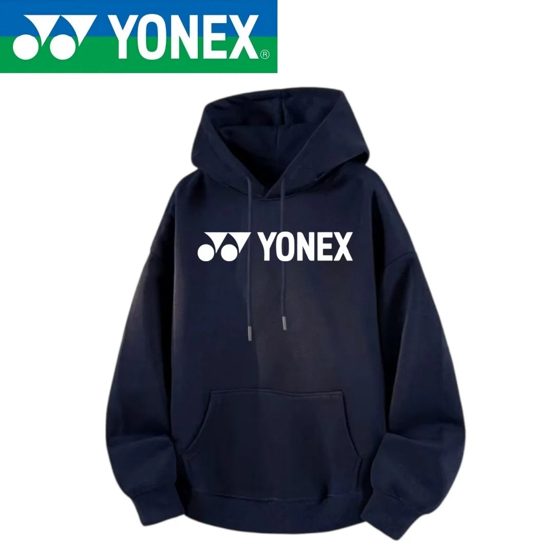 YONEX2026 new cotton hooded jacket, essential for outdoor sports such as badminton, tennis, running, and keeping warm with multi