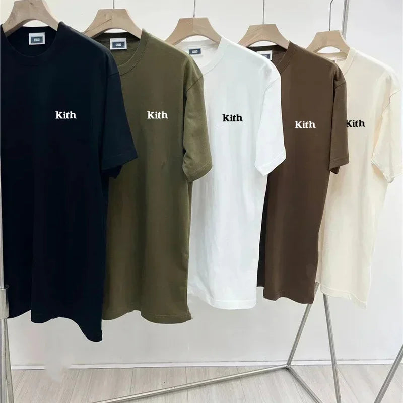 Hot sales Men Women Pure Cotton Embroidery T-Shirt Short Sleeve Tees Simple Solid Fashion Brand Exports Japan style ATFH
