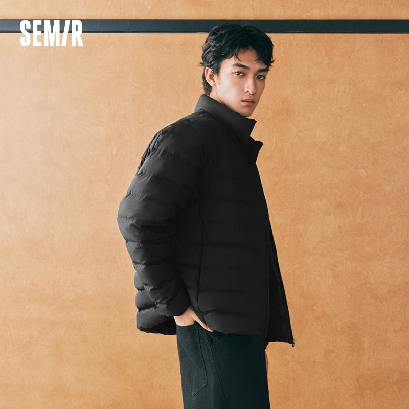 Semir Unisex Down Jacket Channel Quilting Waterproof Windproof Stain Resistant 90 Percent Down Fill Warm Insulation 2026 Winter