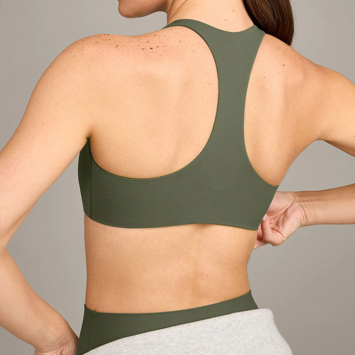 Hearuisavy Summer Sports Bra Women High Impact Running Sweatproof Fitness Bra Push Up Shockproof Yoga Brassiere Workout Top Gym - ATFH