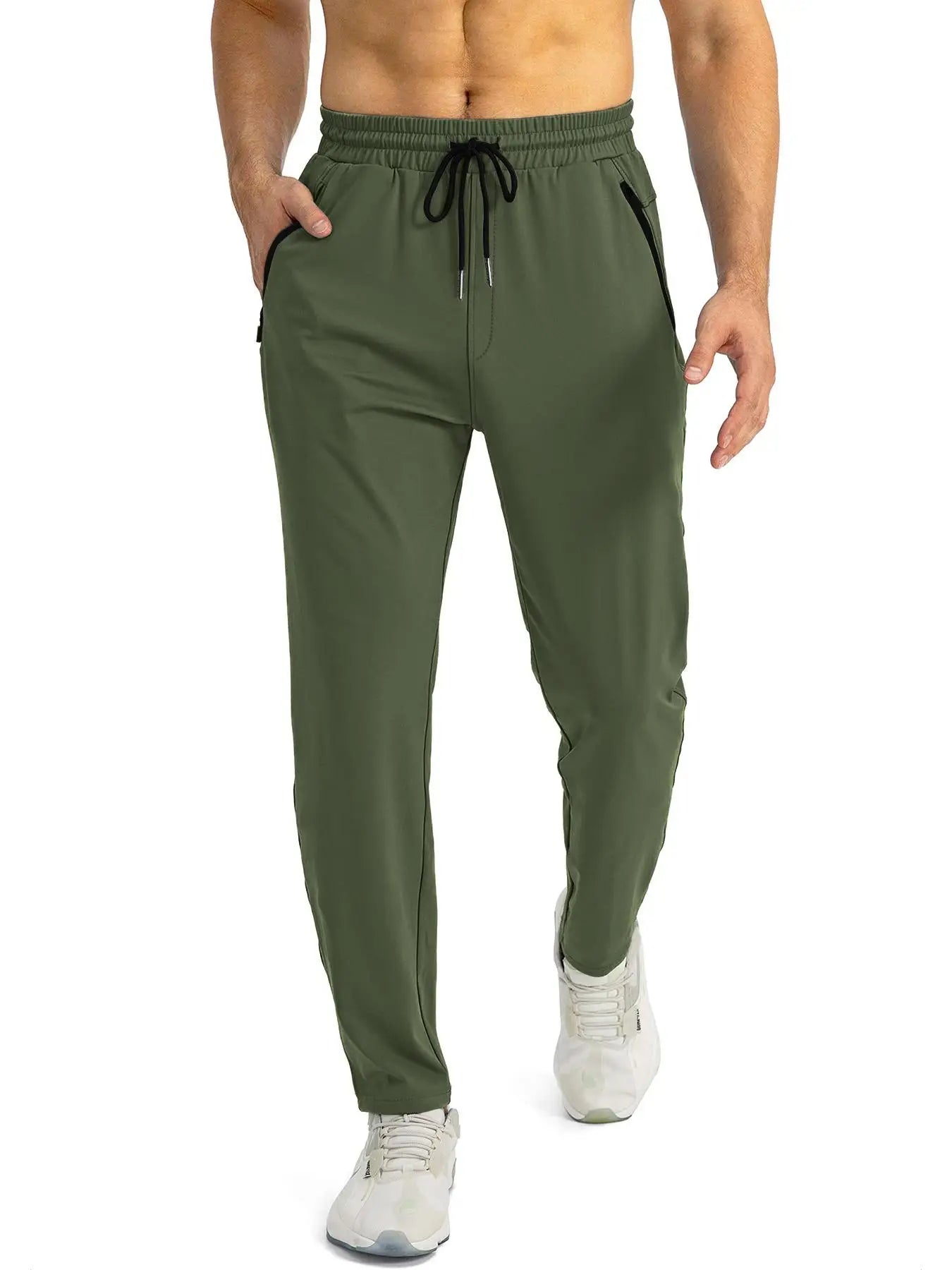 Men's sports pants, quick drying, loose fit, spring and summer running, outdoor casual pants, workwear