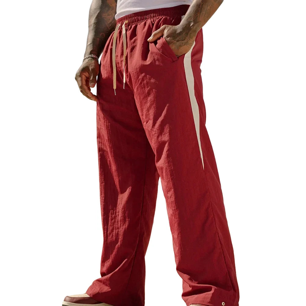 Men Sports Jogging Pants Male Breathable Fitness Sweatpants Loose Wide Leg Casual Trousers Men's Clothes