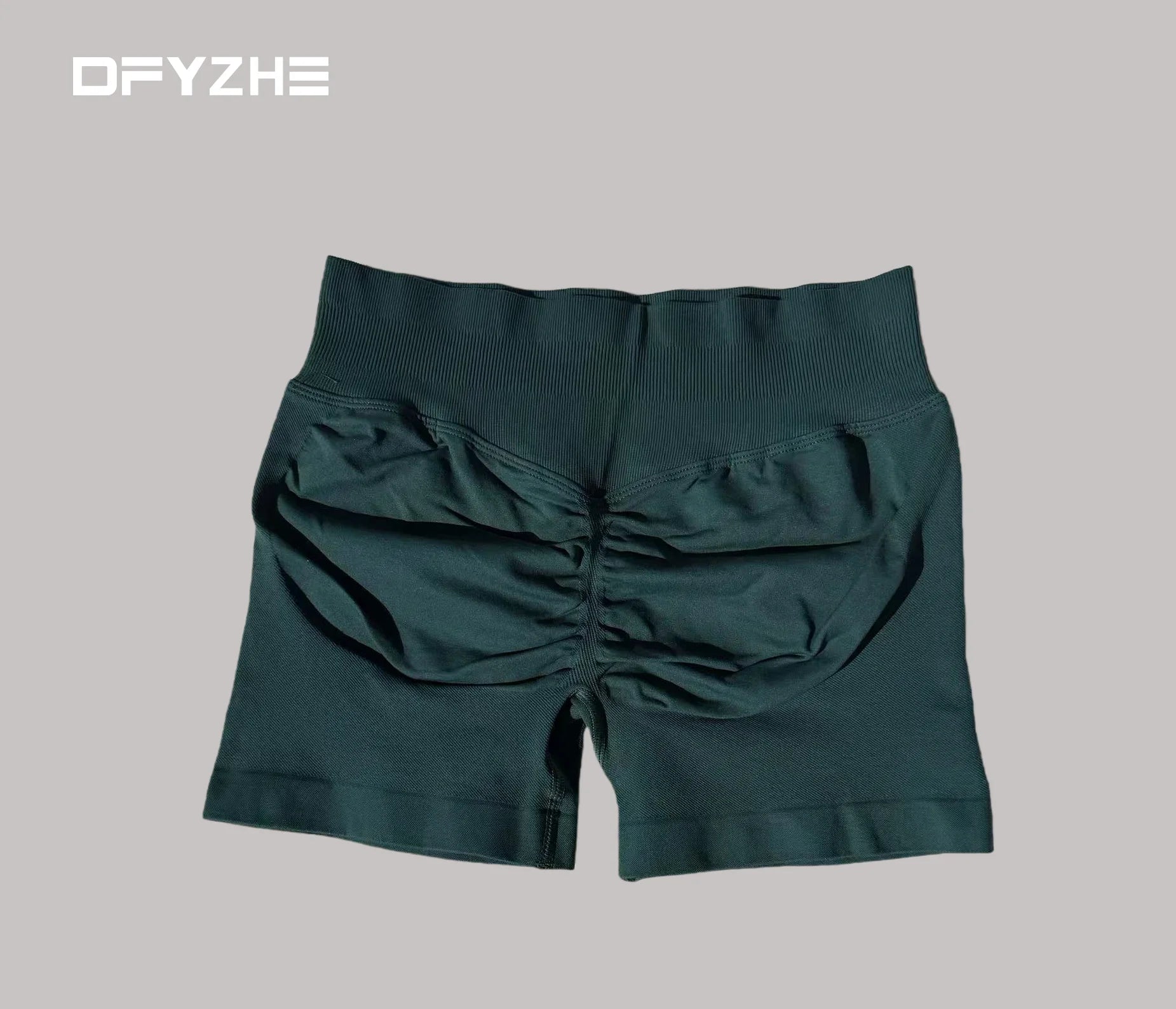 DFYZHE Impact Shorts 4.5-inch Women's Fitness Exercise Bike Shorts with Low Rib Belt Fitness Tight corset Hip Yoga Seamless Tigh Tahsi Fashion House