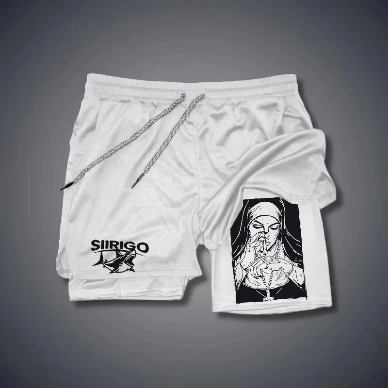 Berserk- Men's 2-in-1 sports Short, running quick drying gym and fitness training, double layered RL00026
