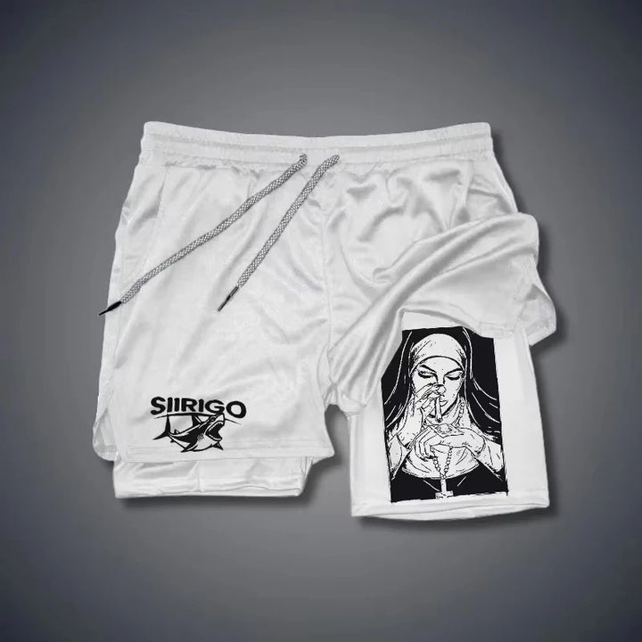 Berserk- Men's 2-in-1 sports Short, running quick drying gym and fitness training, double layered RL00026