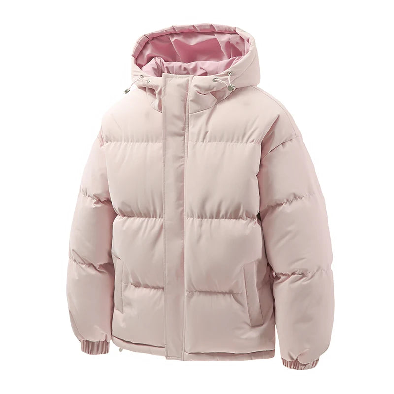 Winter Men Parkas Thick Warm Jacket Hooded Quilted Jacket Down Jacket Casual Cotton-Padded Puffer Coat Unisex Outwear