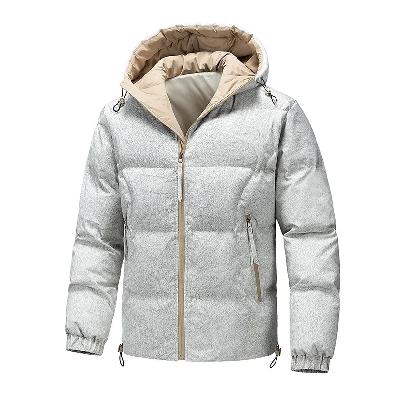 2025 Men's winter coat men high quality fashion Warm hooded Jacket Casual thicken Parkas Male winter coat Male full size M-5XL