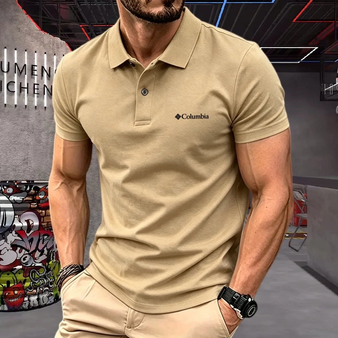 100% pure cotton 2026high-end brand men's short sleeve polo shirt summer fashion luxury logo embroidered golf top casual T-shirt