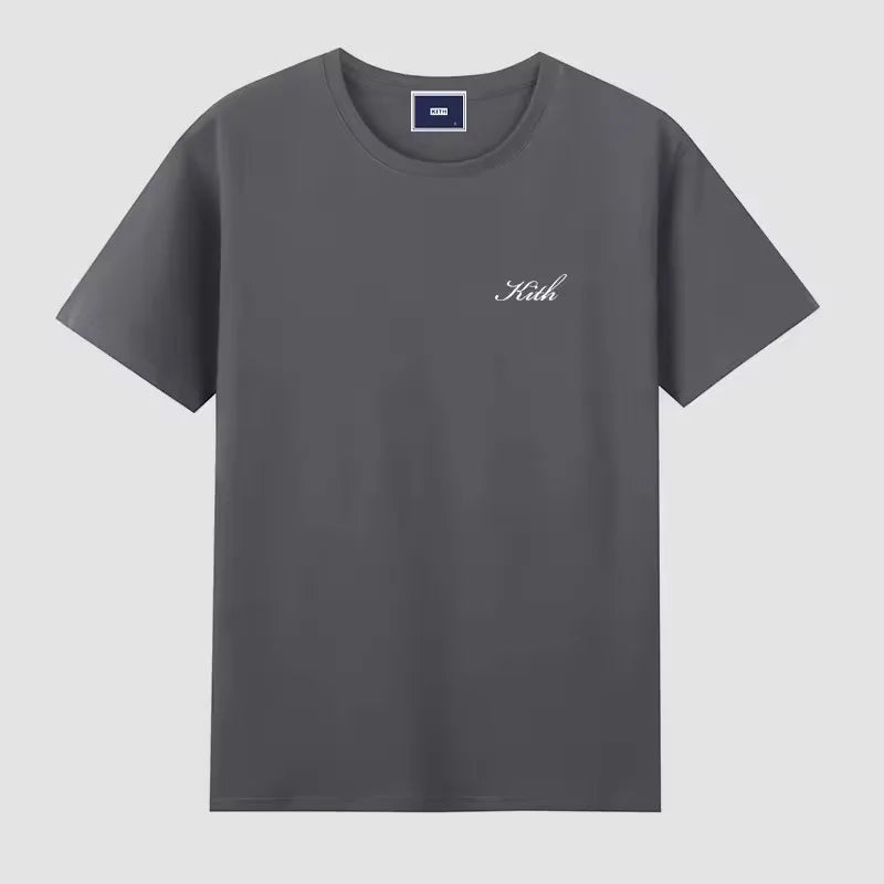 Hot sales Men Women Pure Cotton Embroidery T-Shirt Short Sleeve Tees Simple Solid Fashion Brand Exports Japan style ATFH