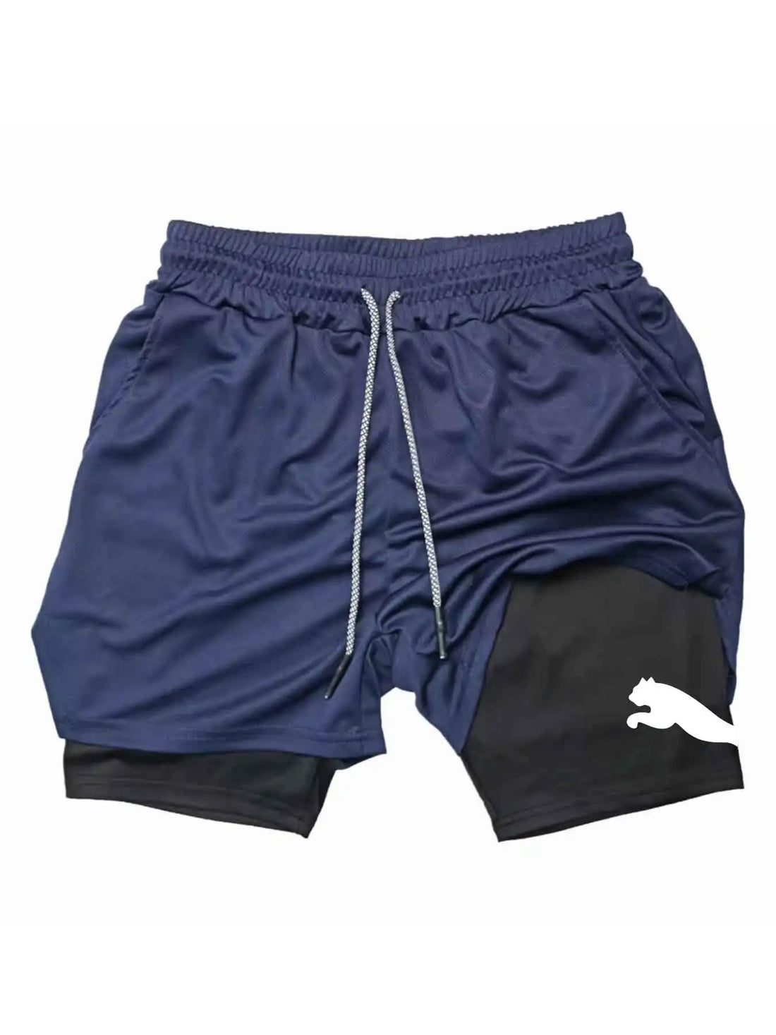 2026 Summer Sports Shorts 2-in-1 Gym Running Shorts Slow Running Casual Sportswear Fitness Double Layer Shorts