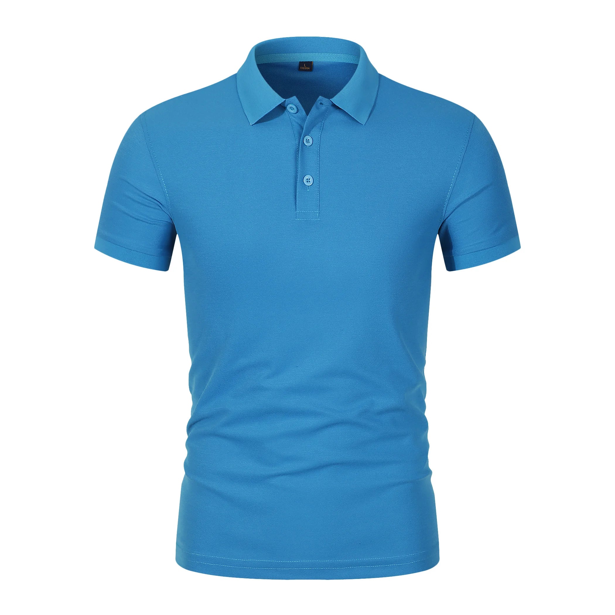 2026 Hot Sale Men's Summer Casual Breathable Comfortable Polo Shirt Men's Solid Color High Quality Short Sleeve T-Shirt