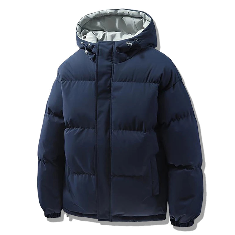 Winter Men Parkas Thick Warm Jacket Hooded Quilted Jacket Down Jacket Casual Cotton-Padded Puffer Coat Unisex Outwear