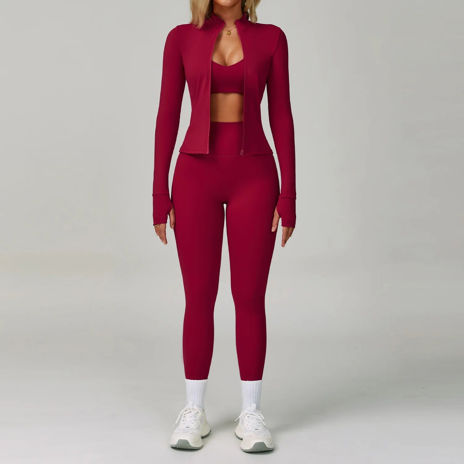 2-3PCS Yoga Suit Women Tracksuit Sports Bra High Waist Leggings Shorts Outfit Gym Set Fitness Push Up Workout Clothes Sportswear - ATFH