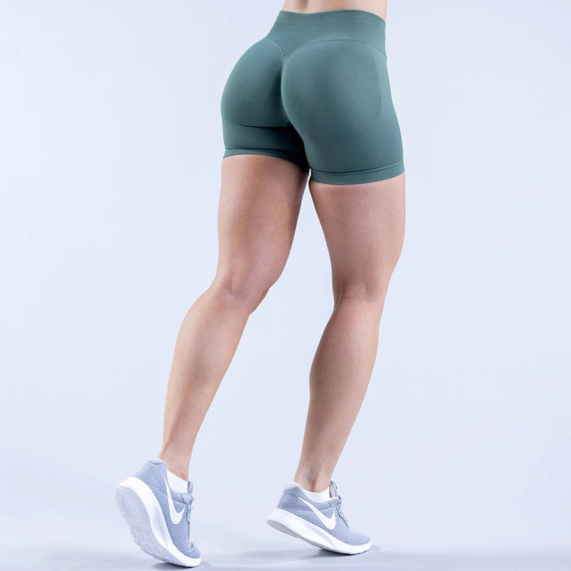 Impact Shorts Women Seamless Yoga Shorts Scrunch Bum Gym Shorts Workout Low Waist Short Leggings Booty Stretch Running Shorts Tahsi Fashion House