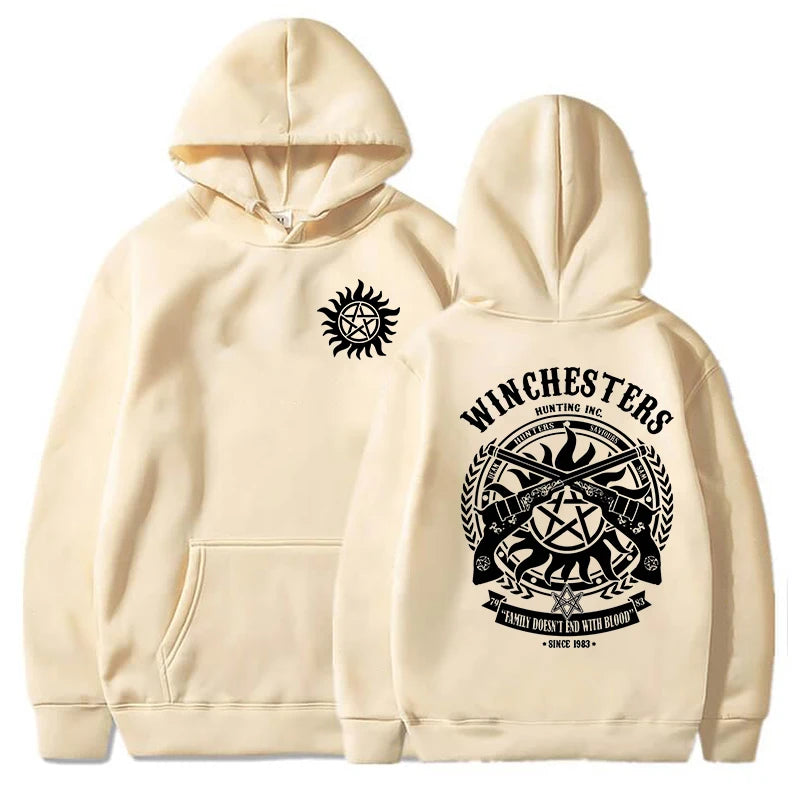 NEW Supernatural Printed Hoodie Women Men Fashion Autumn Winter Warm Sweatshirt Hip Hop Harajuku Streetwear Long Sleeve Pullover