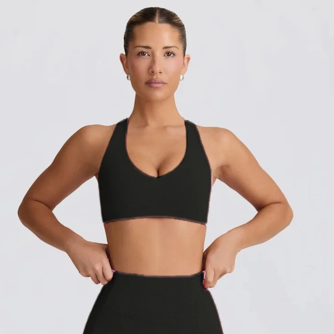 SexyVSports Yoga Vest with Chest Pad, Can Be Worn Outside, Fitness Training Top - ATFH