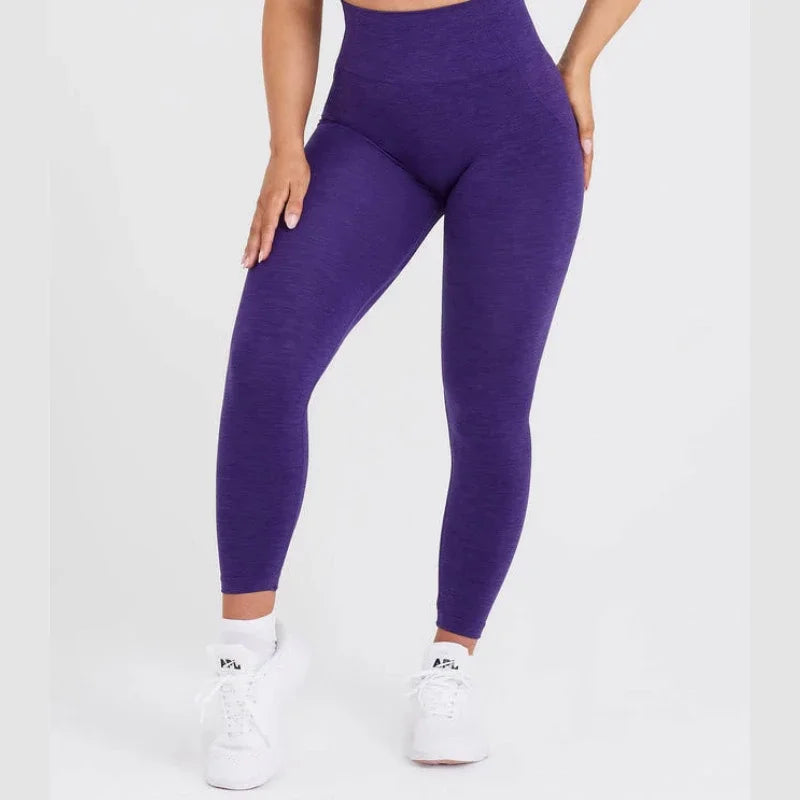 Seamless Yoga Leggings Scrunch Butt GYM Leggings Women Push Up Booty Workout Tights Fitness Stretchy High Waist Yoga Pants - ATFH