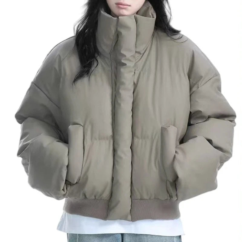 Foreign Style Korean Style Casual Cotton-padded Clothes Thermal Jacket Winter Fashion Down Thickened Parkas Women's High Street ATFH