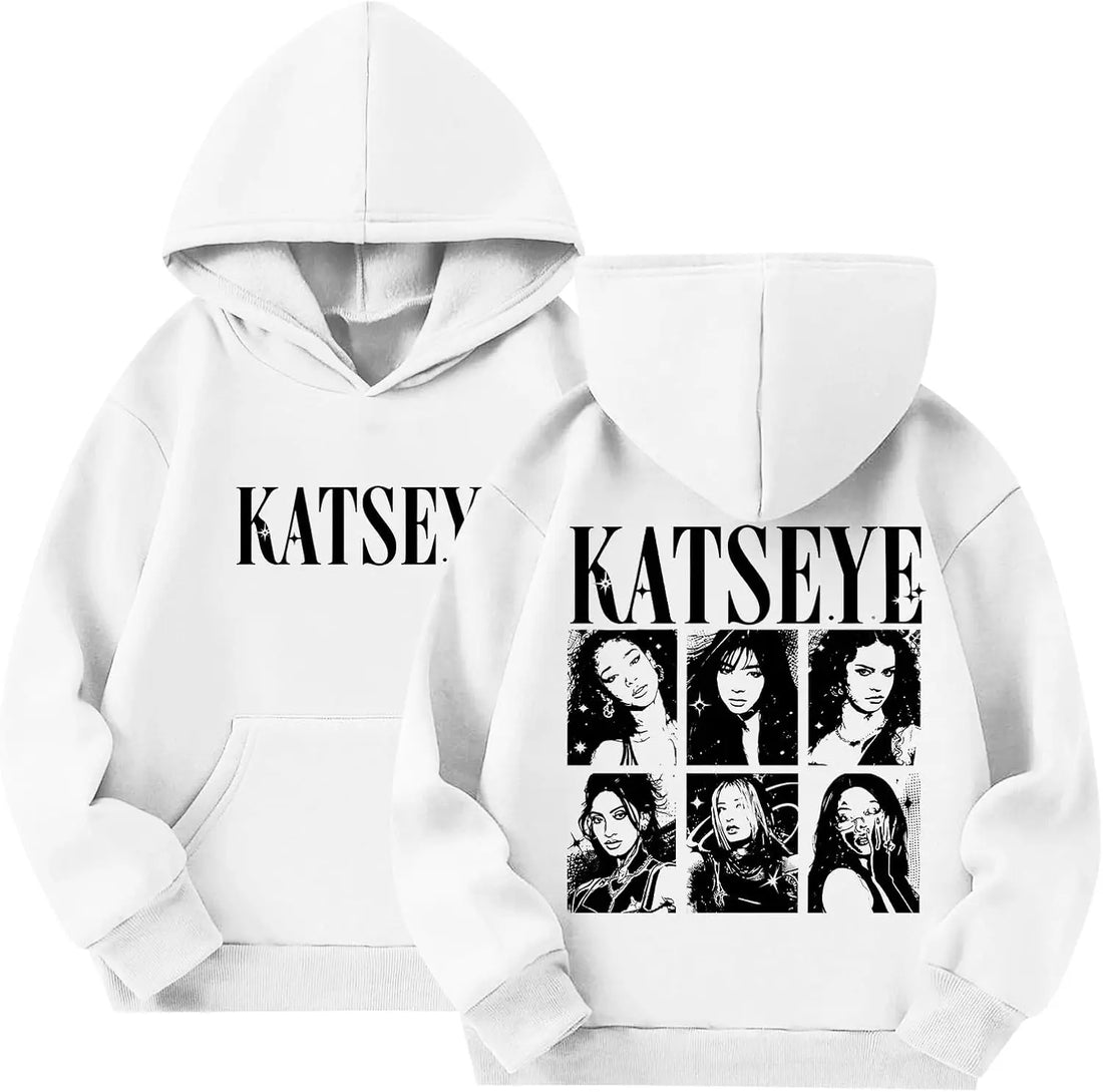 Kids Katseye Hoodies for Girls Katseye Merch Graphic Sweatshirts Long Sleeve Hoodie