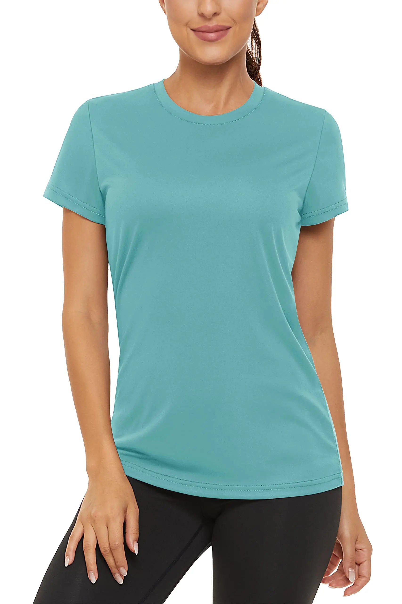 TACVASEN Summer Casual Performance T-shirts UPF 50+ Quick Dry Womens Sun Protection T-shirt Outdoor Running Swim Tee shirts Tops - ATFH