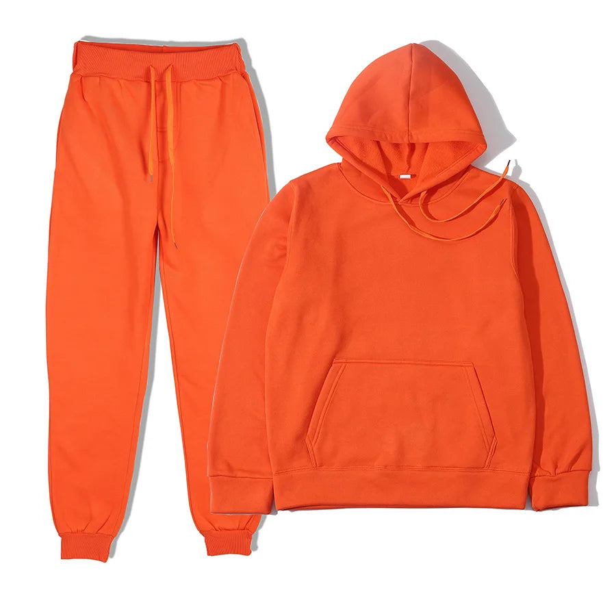 Men's Sports Suits Fashion Tracksuit Women Hoodies + Pants Two Pieces Sets Running Casual Sweatshirts Sweatpants Men's Clothing ATFH