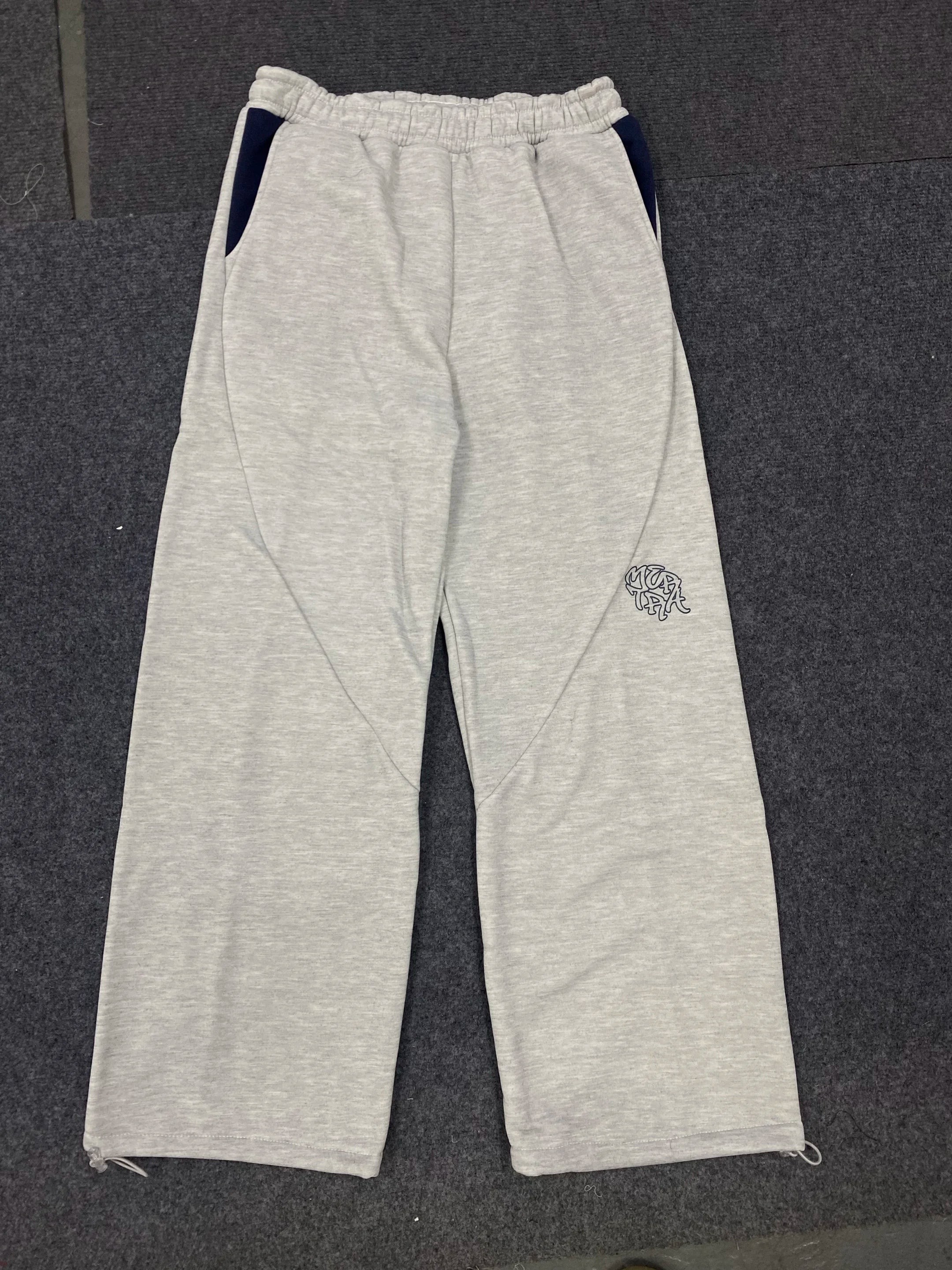 Autumn and winter new trendy men's and women's high street Japanese casual sports letter hooded sweatshirt and pants set ATFH