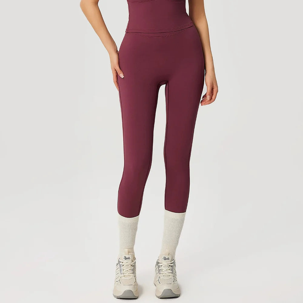 Yoga Pants Fitness Leggings Women's Breathable Sports Leggings High Waist Workout Tights Female Cycling Leggings Gym Clothing - ATFH