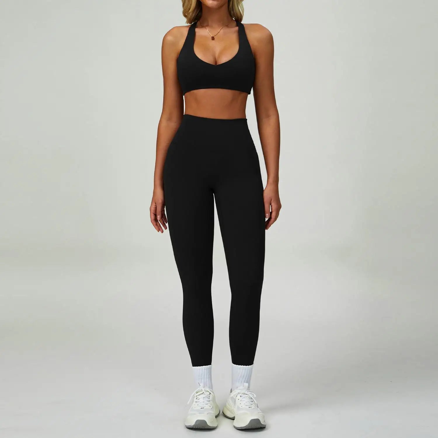 2-3PCS Yoga Suit Women Tracksuit Sports Bra High Waist Leggings Shorts Outfit Gym Set Fitness Push Up Workout Clothes Sportswear - ATFH
