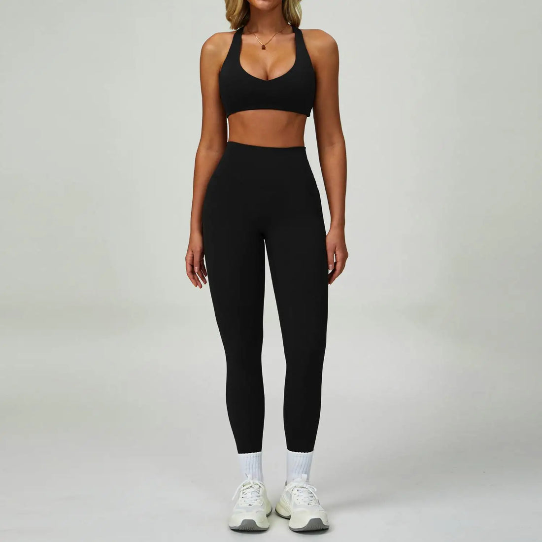 2-3PCS Yoga Suit Women Tracksuit Sports Bra High Waist Leggings Shorts Outfit Gym Set Fitness Push Up Workout Clothes Sportswear - ATFH