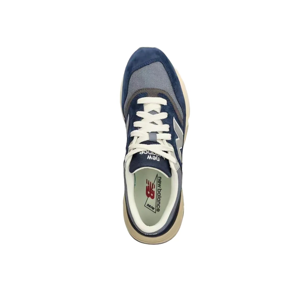 New Balance NB997R Unisex Low-Top Urban Commuter Runners – Blue/Silver, Leather Upper, Comfortable & Durable U997RHB