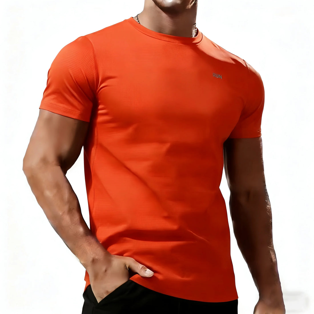 2026 Men's Casual T Shirt Summer Ice Silk Male Tshirt Quick Dry Homme Tops Tee Gyms Fitness Clothing Fashion T-shirt For Men