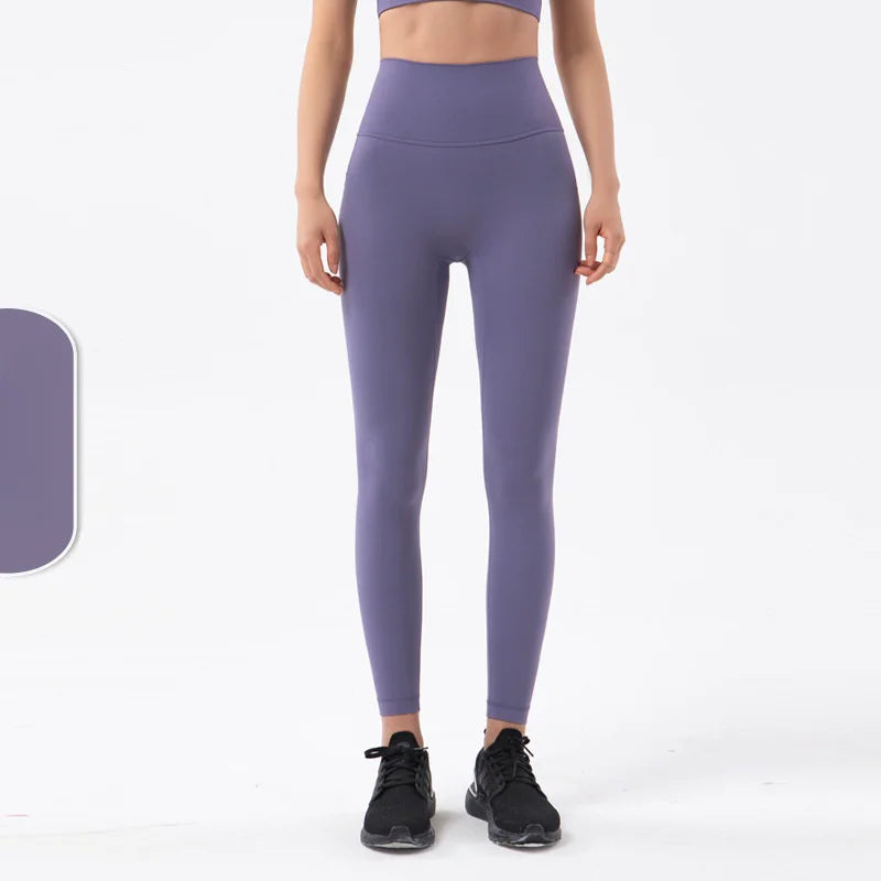 Women's 38 Colors Naked Feeling Yoga Leggings Women Sports Pants Tights Seamless Sport Femme Gym Leggins Workout Fitness Pants ATFH