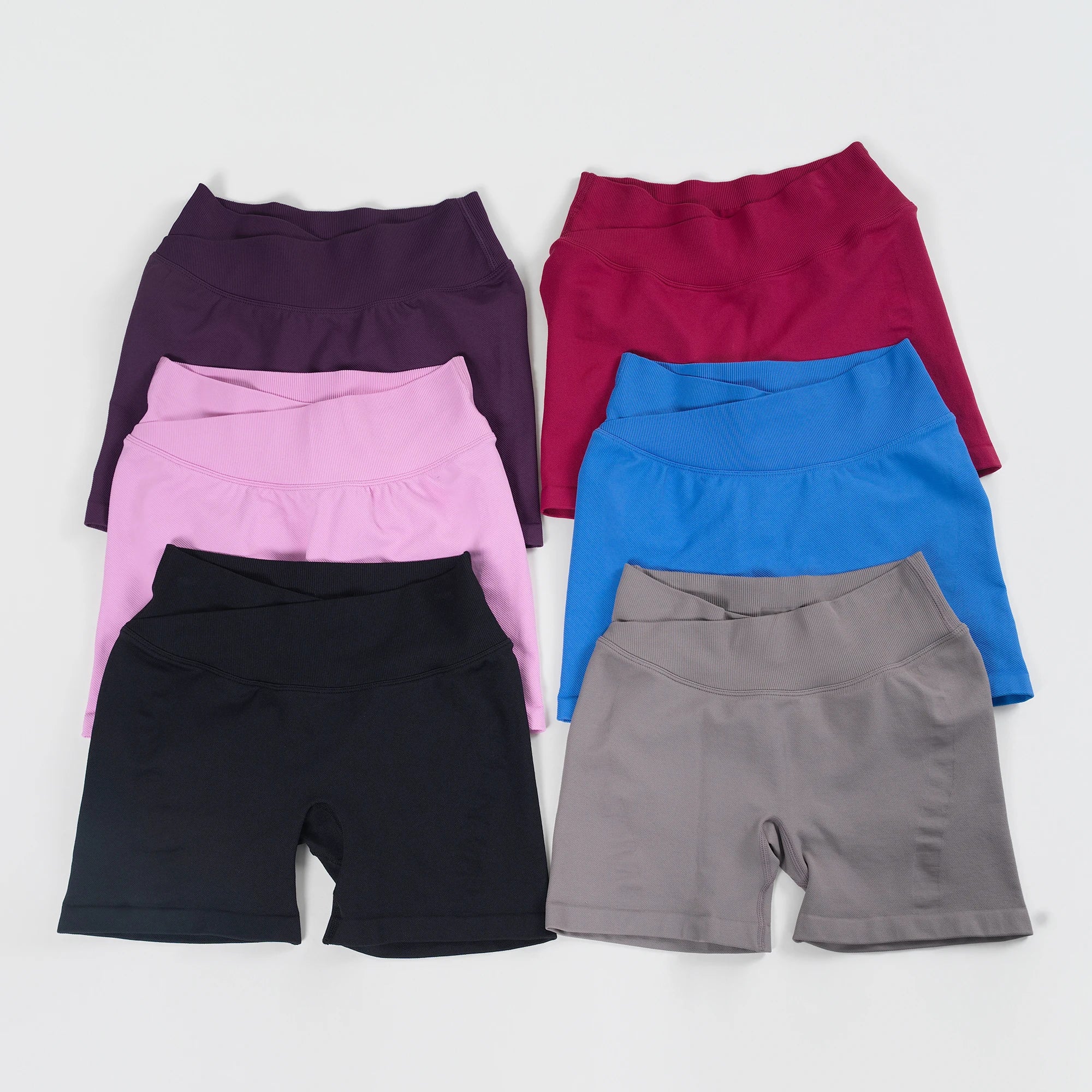 Women's high stretch fitness shorts; push-up sports shorts; running workout fitness women's short tight pants