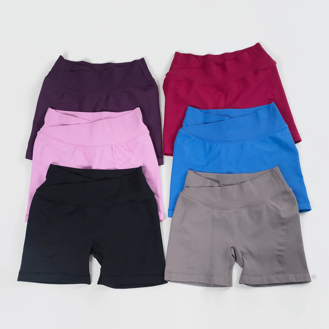 Women's high stretch fitness shorts; push-up sports shorts; running workout fitness women's short tight pants
