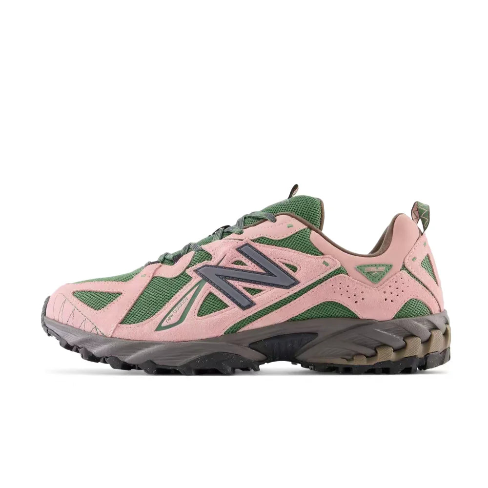 New Balance 610T Unisex Low-Top Casual Running Shoes – Pink/Green, Non-Slip Outsole, Durable & Comfortable ML610TBK