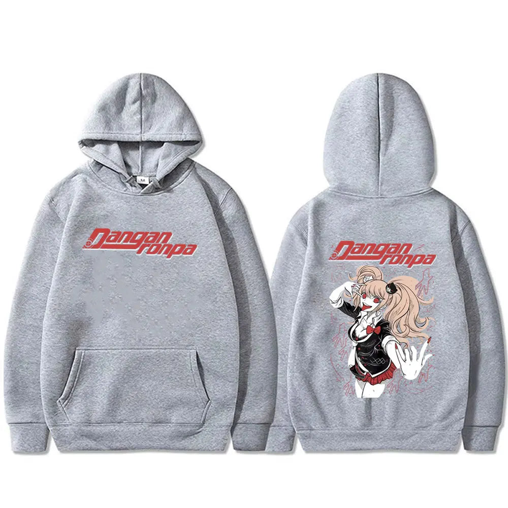 Anime Danganronpa Enoshima Junko Merch Hoodie Men Women Casual Fleece Cotton Pullover Unisex Manga Cosplay Oversized Streetwear - ATFH