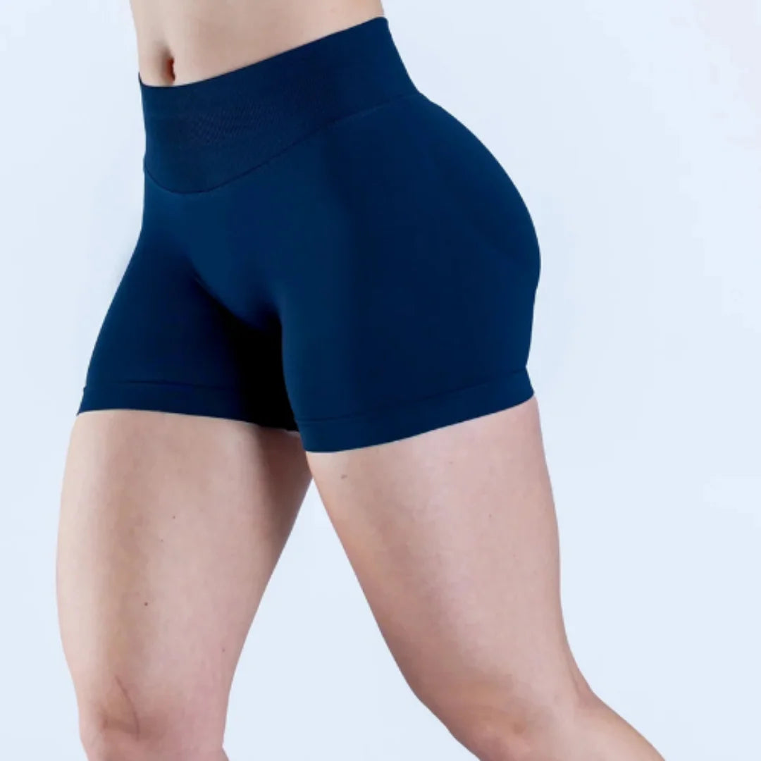 DYF Impact Seamless Sports Shorts Women Booty Yoga Shorts Quick Drying Fitness Tights Solid Workout Scrunch Customizable Lable