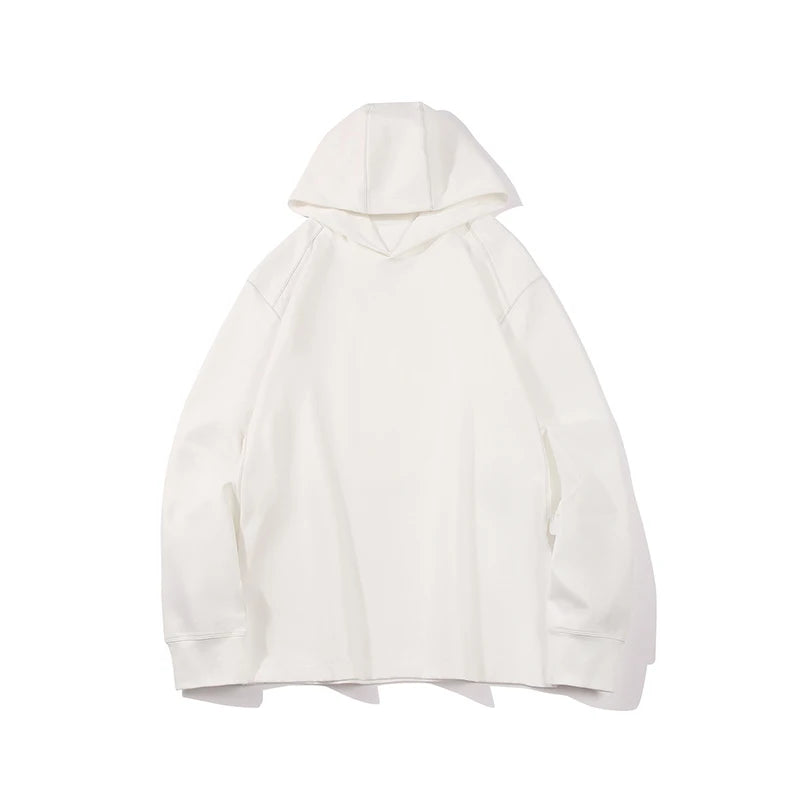 Quick - Dry Tech Hoodie: Stay Fresh All Day Solid Color Loose Casual Lightweight Hooded Sweatshirt Unisex - ATFH