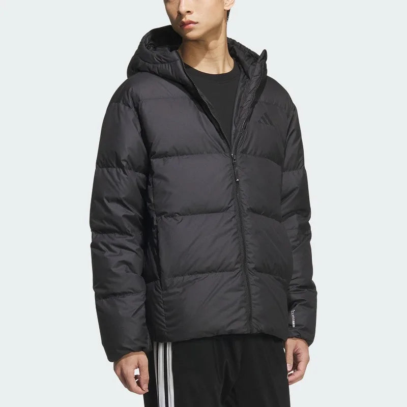 Adidas Men's Warm Hooded Casual Light Down Jacket KC2478