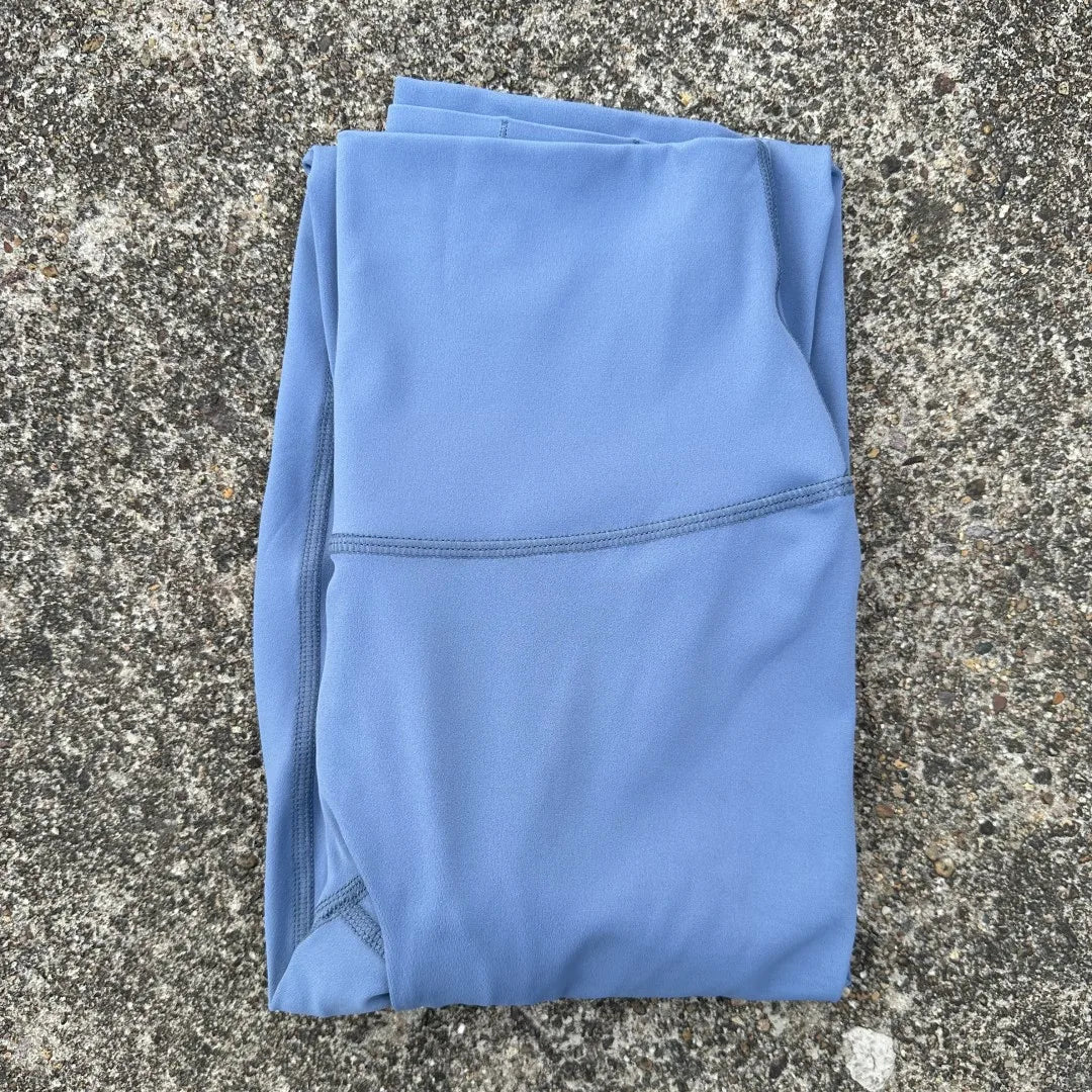 Solid Color High Waist Yoga Legging Athletic soft Women Sport Pant Tight Butter Gym Comprehensive Training Jog Back Waist Pocket - ATFH