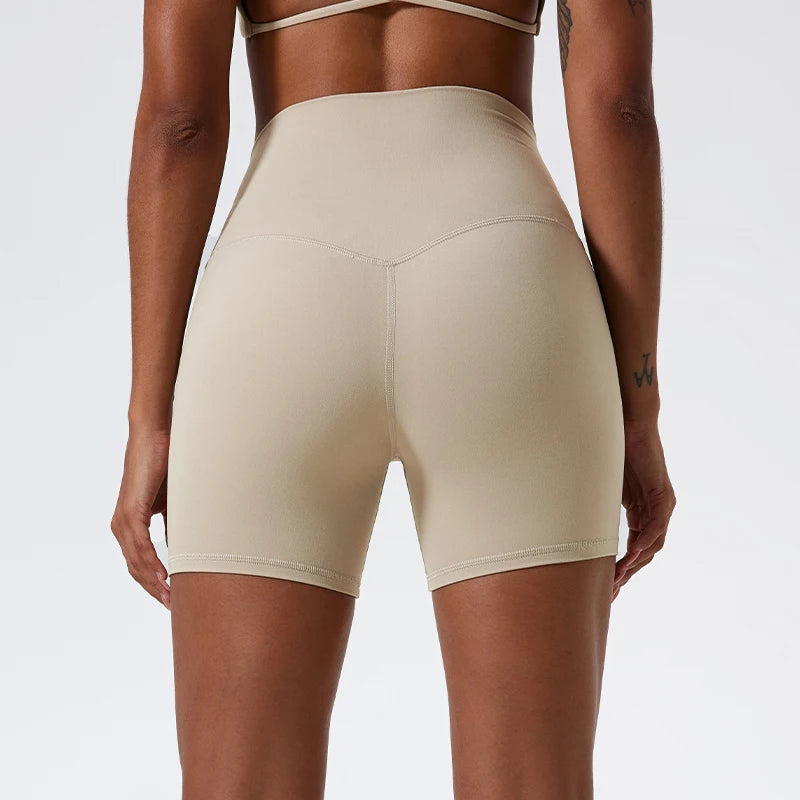 Hearuisavy Summer Soft Yoga Shorts Buttock Lift Gym Leggings Women High Waist Sports Shorts Women Running Workout Shorts Female Tahsi Fashion House