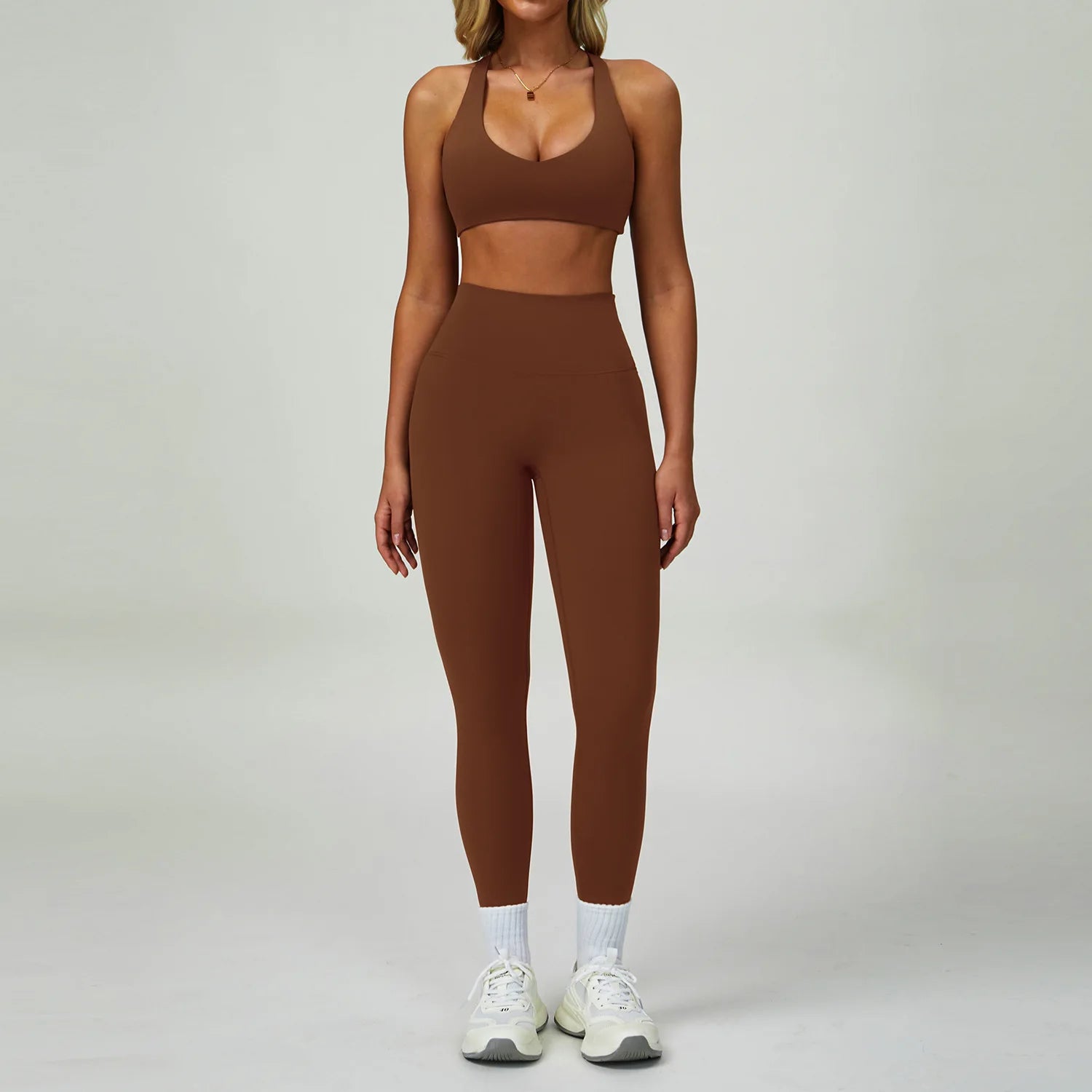 2-3PCS Yoga Suit Women Tracksuit Sports Bra High Waist Leggings Shorts Outfit Gym Set Fitness Push Up Workout Clothes Sportswear - ATFH