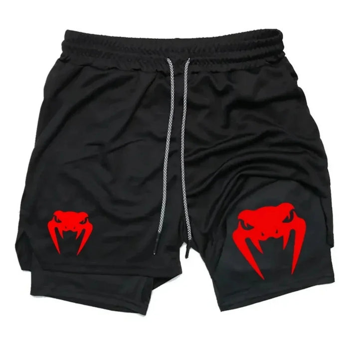 2026 Men's 2-in-1 Running Shorts, High-Quality Elastic Double-Layer Shorts, Breathable and Lightweight, Teen Training Shorts, Sp