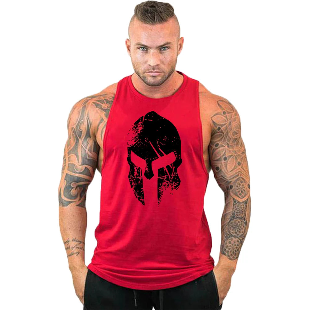 2023 New Cotton Workout Gym Tank Top Mens Muscle Sleeveless Sportswear Shirt Stringer Fashion Bodybuilding Singlets Fitness Vest