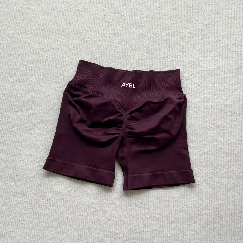 Fashion Shorts Low Waist Seamless Yoga Shorts Scrunch Bum Gym Shorts Women Workout Biker Stretch Fitness Shorts Tahsi Fashion House