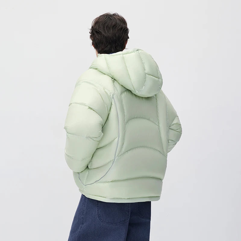 Semir Men Down Jacket Modern Style Outdoor Panel Design Hooded Water Repellent 2026 New Winter Daily Wear Urban Casual Style